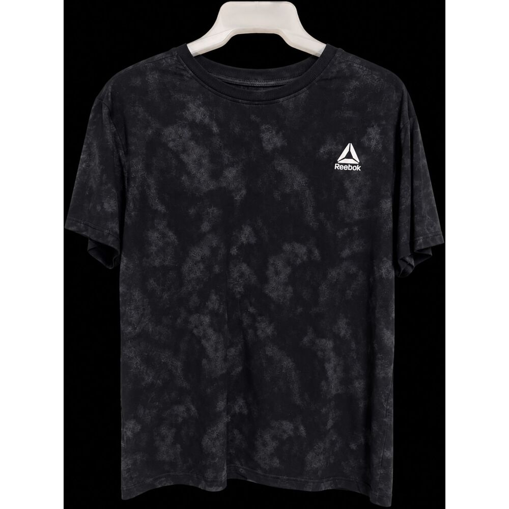 Reebok Black Acid Wash Athletic T-Shirt – Size Medium